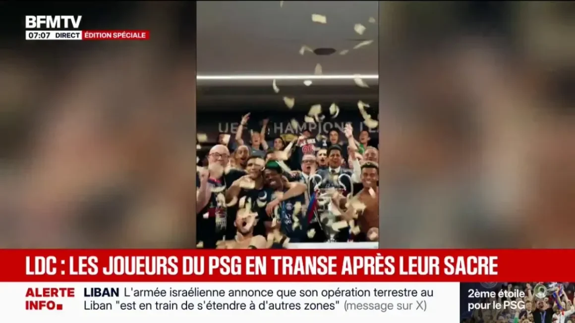 Le PSG fête son titre de champion d’Europe au Champ-de-Mars