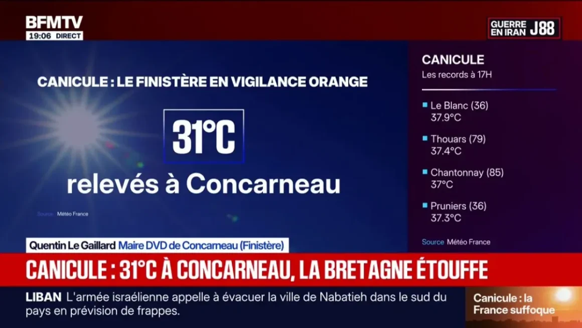 Épisode de Canicule en France : Neuf Départements en Vigilance Orange
