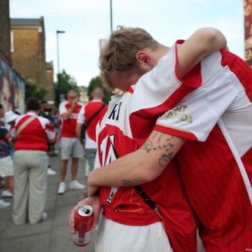 Arsenal et ses supporteurs malgré la défaite en Ligue des champions