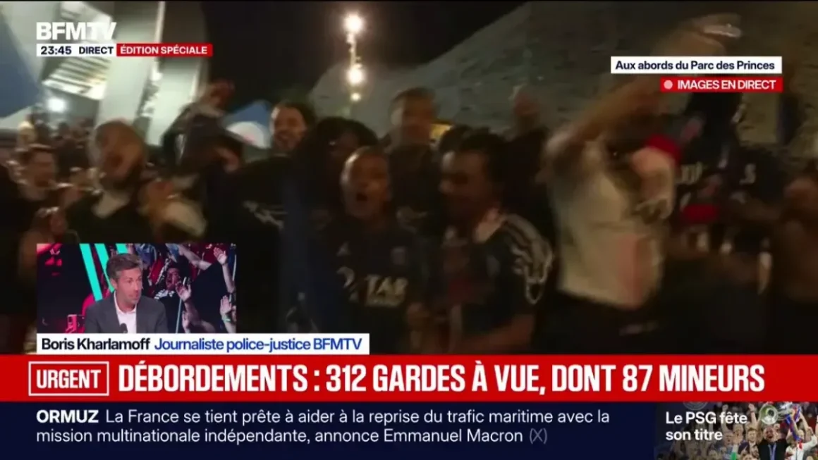 Bilan des interpellations suite aux débordements après la victoire du PSG