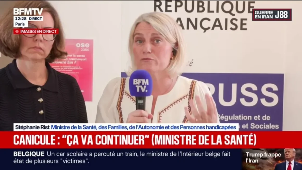 Stéphanie Rist discute de la canicule sur BFMTV