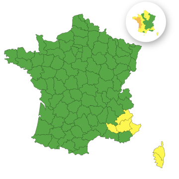 Alerte aux Orages dans Six Départements