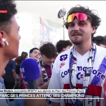 Les supporters du PSG attendent les joueurs au Parc des Princes