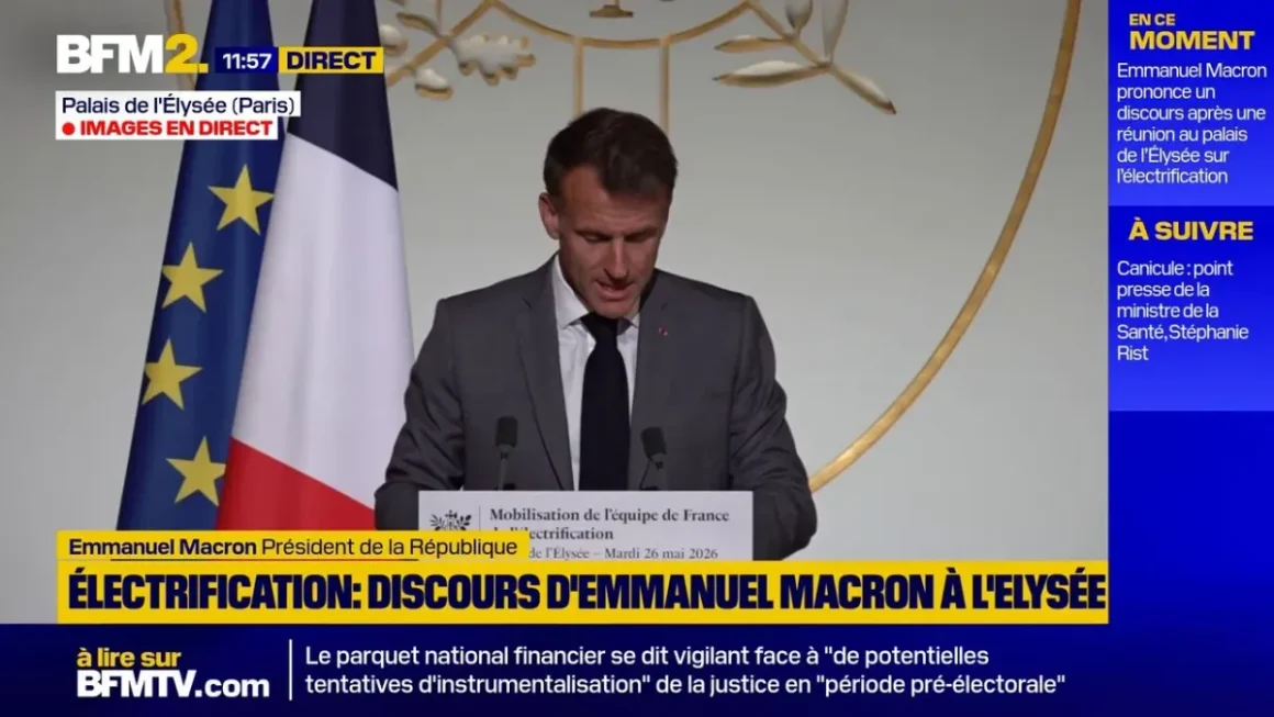 Discours d’Emmanuel Macron après une réunion sur l’électrification