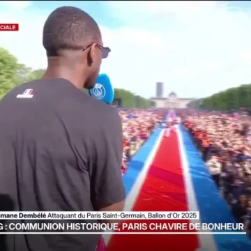 Présentation des joueurs du PSG sur le Champ-de-Mars