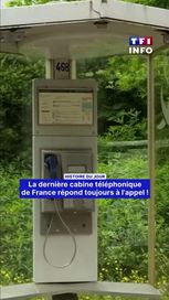 La dernière cabine téléphonique de France en activité