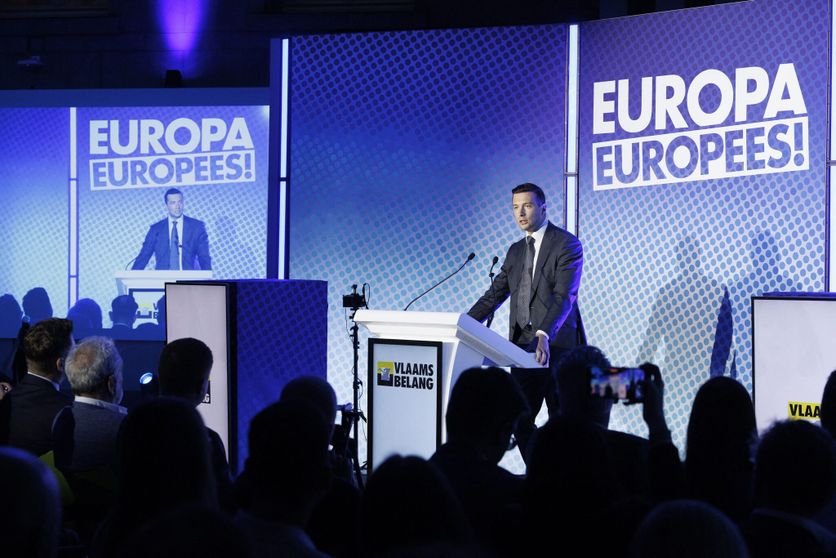 POLITICS VLAAMS BELANG RN BARDELLA FLEMISH PARLIAMENT Les activités européennes de Bardella et Le Pen