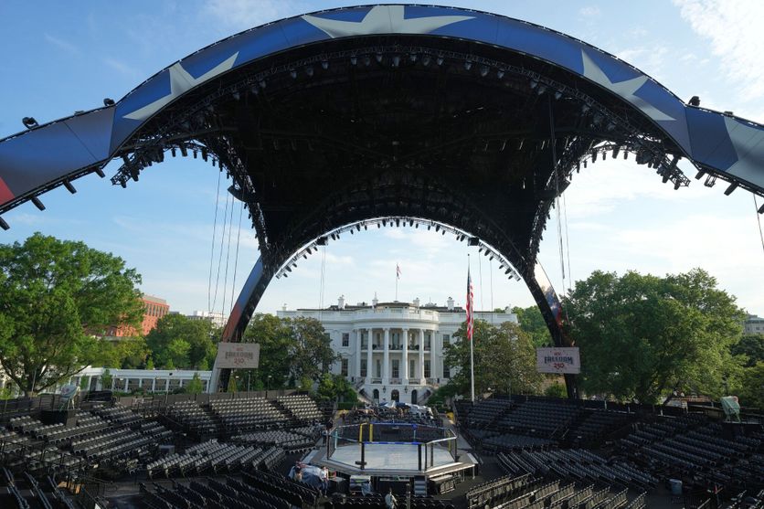 APTOPIX UFC Freedom 250 Trump La Maison-Blanche Accueille des Combats de MMA