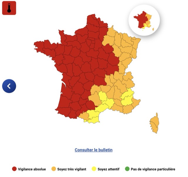 40211015-926d-479c-b63a-36f0676eb22d Alerte Canicule: 31 Départements en Vigilance Orange