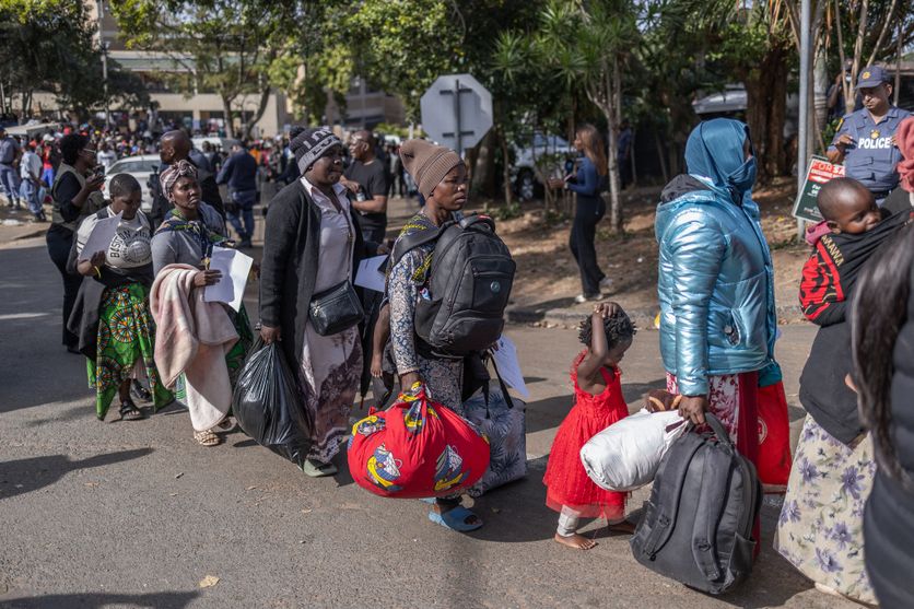 SAFRICA-ECONOMY-MIGRATION Crise migratoire en Afrique du Sud : les immigrés en quête de sécurité
