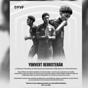 5cf5e2b1-40d6-4c27-a84c-3dc6699cbed0 Yimvert Berroterán, jeune talent du football vénézuélien, décède tragiquement