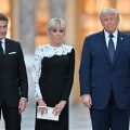 Donald Trump accueilli au château de Versailles par Emmanuel Macron