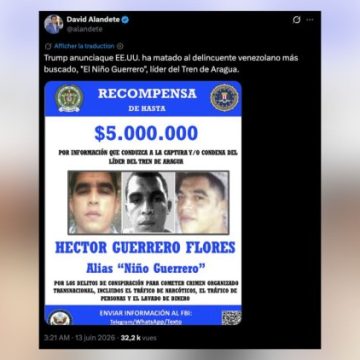 Mort de Niño Guerrero, chef du Tren de Aragua