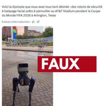 7e23a8fc-9532-4ea0-bc47-684febed674e Chien-robot et reconnaissance faciale lors de la Coupe du monde 2026