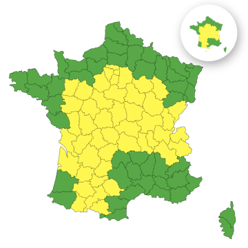 9e613c87-4b29-4e08-9a90-edb75600de2b 49 départements en vigilance jaune canicule