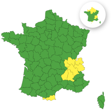 Météo-France émet une alerte pour le 4 juin