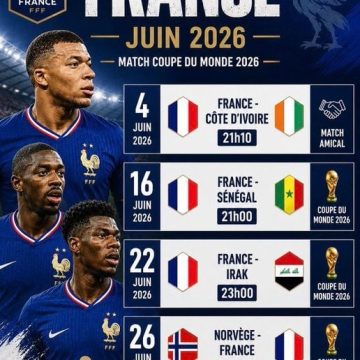 Démarrage de la Coupe du Monde 2026 et Calendrier des Bleus