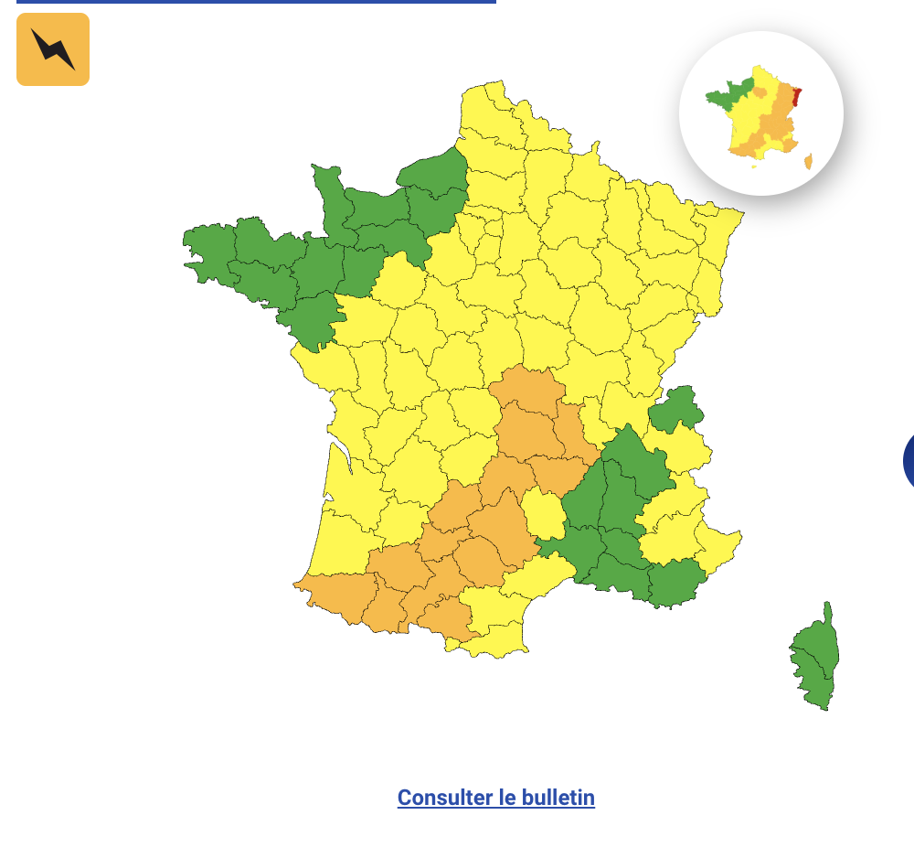 b70b3ff3-f51e-40ab-9425-9afc6e6d756d Alerte Orange Pour Quatorze Départements : Prévisions Météorologiques