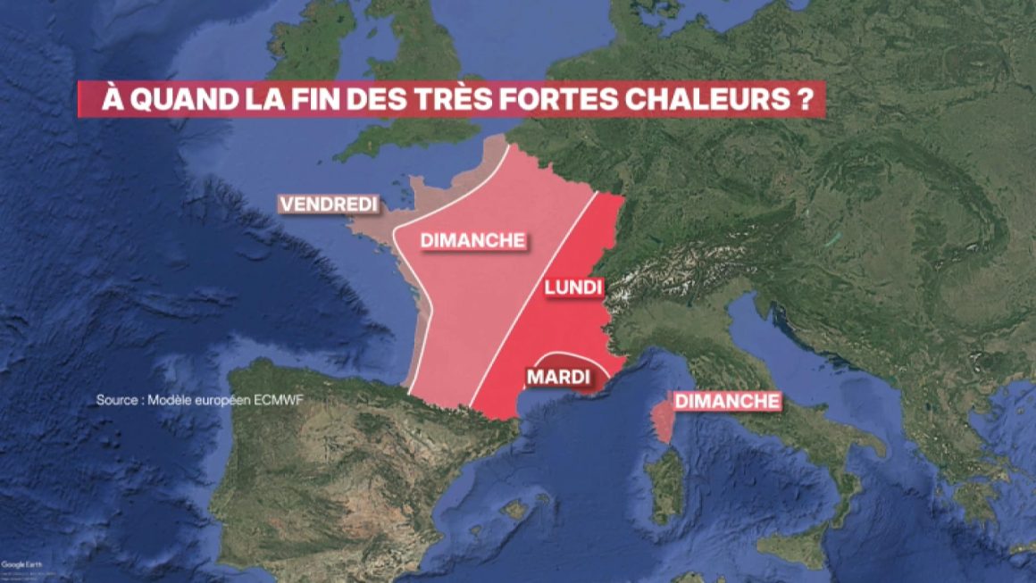 La fin progressive de l’épisode caniculaire en France