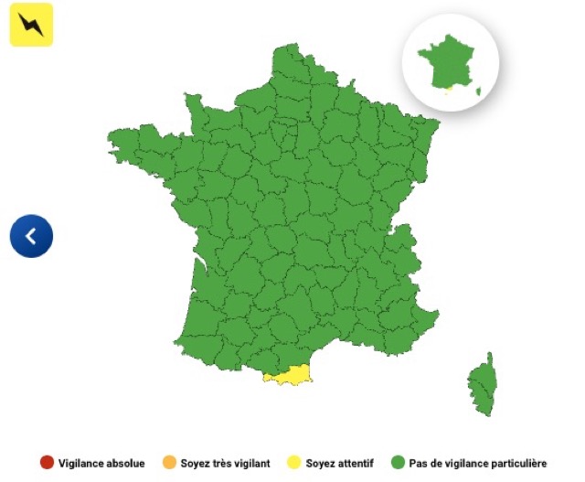 cad67ee4-8b1d-41f6-9b93-a95b49bdeb4d Vigilance Jaune pour Orages dans les Pyrénées-Orientales