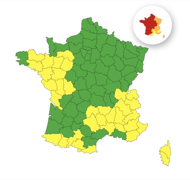 d04afcab-51c4-49dd-befc-0853853a5621 Alerte aux Orages : 35 Départements sous Vigilance Jaune