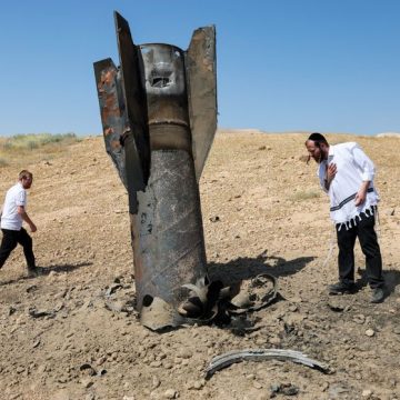 Iranian ballistic missile lands near a Jewish settlement in the Jordan Valley Escalade militaire entre l’Iran et Israël