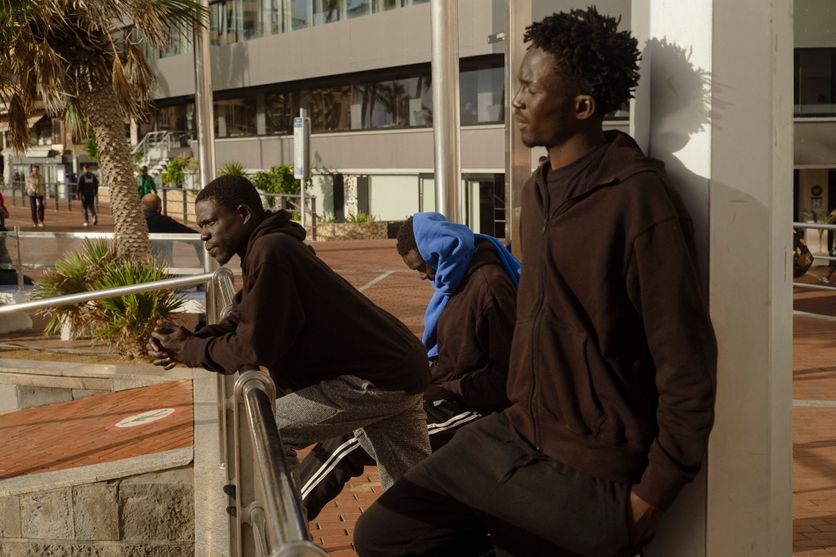 SPAIN-CANARY-ISLANDS-MIGRANTS Visite Historique du Pape Léon XIV aux Canaries