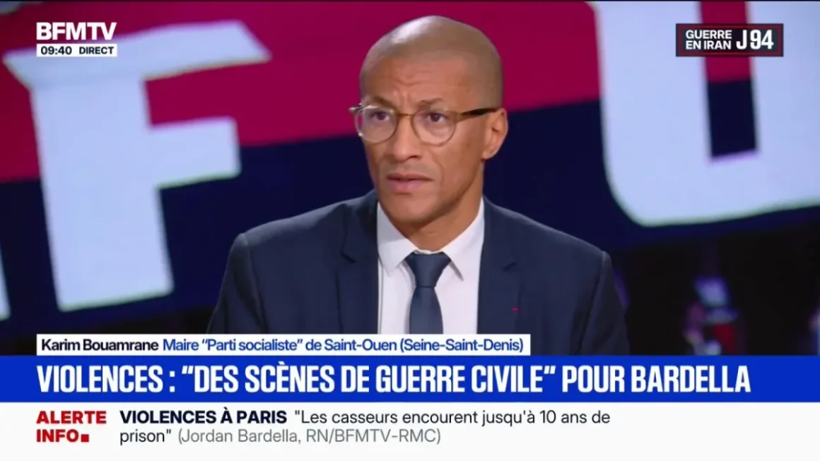 Karim Bouamrane discute des troubles après la victoire du PSG