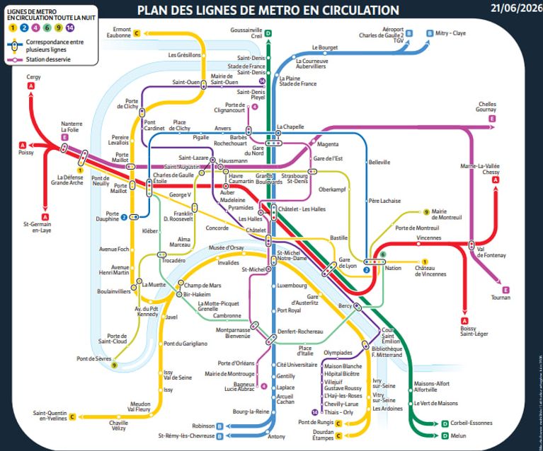 f35c576a-76eb-409a-a08d-2b00cd4933e4 Le plan de transport de la Fête de la musique à Paris et en Île-de-France