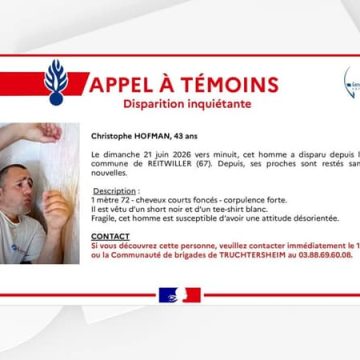 Un homme de 43 ans disparu à Reitwiller