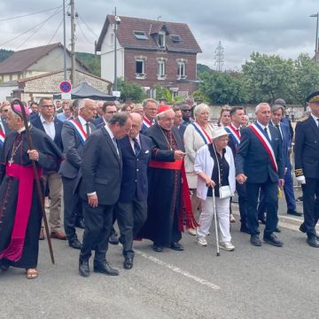 Commémoration du père Hamel à Saint-Étienne-du-Rouvray