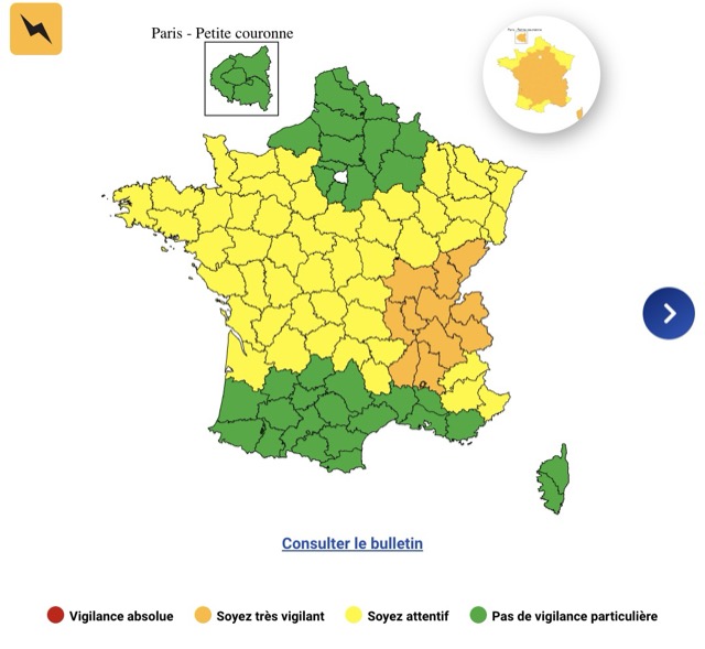 13effdb2-19bc-4ab9-a25b-f866581fb4a7 Vigilance météorologique en France : 49 départements en risque d’orages