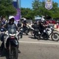 Les motards de Philadelphie escortent les supporters des Bleus