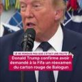 Donald Trump demande à la Fifa de réexaminer le carton rouge de Balogun