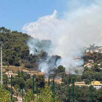 Incendie à Saint-Laurent-du-Var et intervention des pompiers