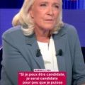 Marine Le Pen et sa candidature à la présidentielle