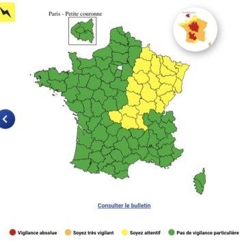 Alertes météorologiques en France pour le 14 juillet