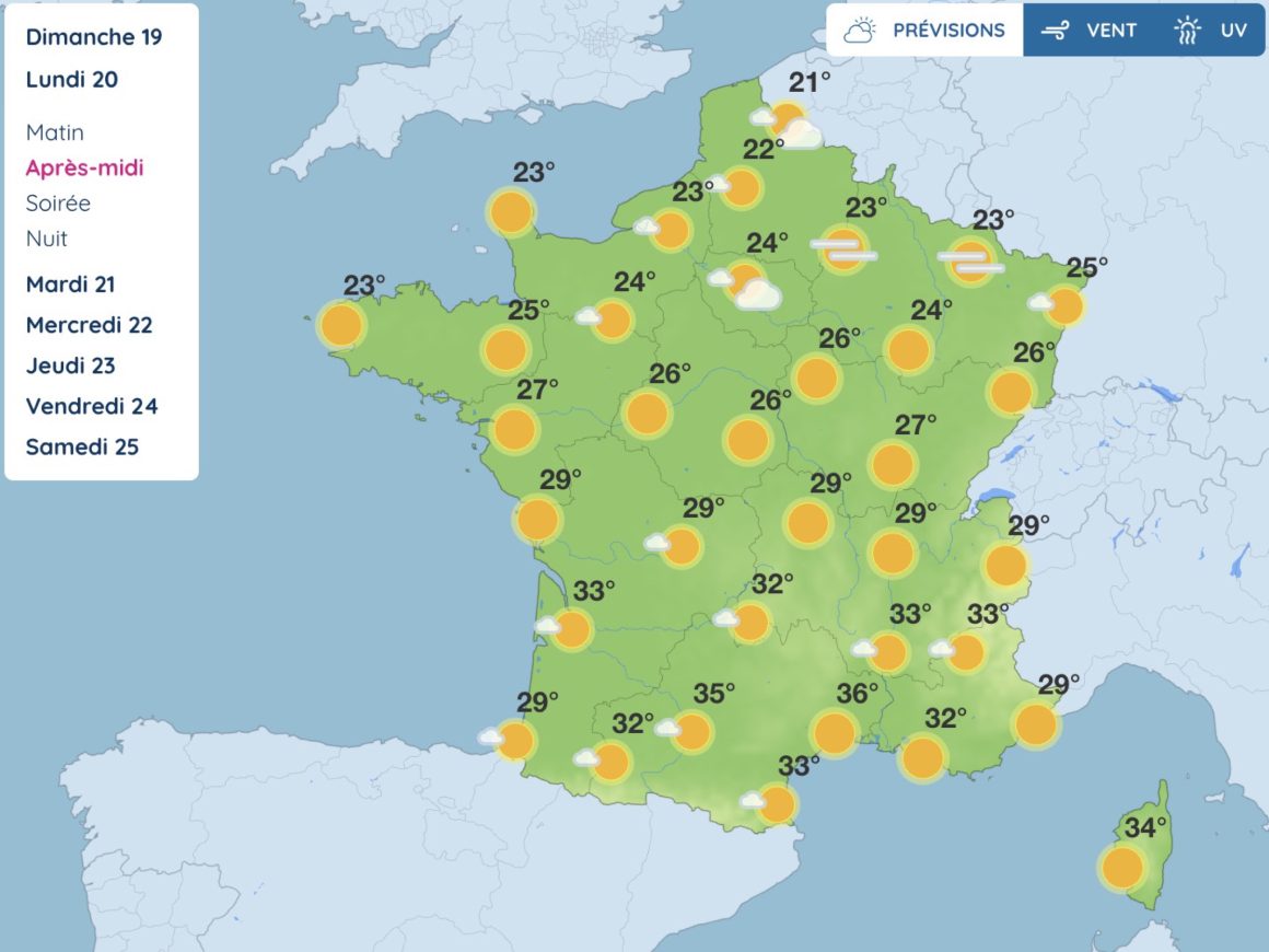 Prévisions Météorologiques: Une Semaine Estivale avant la Pluie