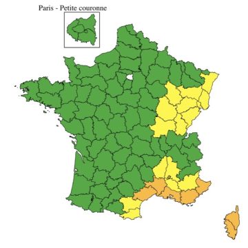 L’alerte orange canicule dans le sud-est de la France