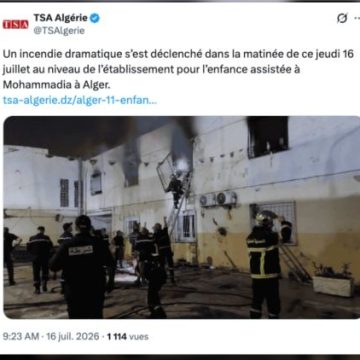 b74d2a9c-5e24-4c65-b381-e80e5a869cc5 Incendie meurtrier dans un orphelinat en banlieue d’Alger
