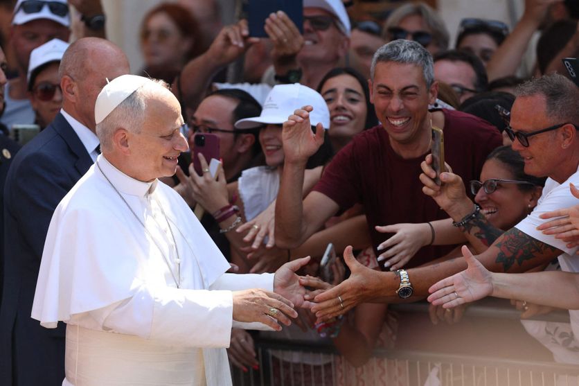 Religion: Pope Leo XIV Meets with Young People Participating in the "GO! Franciscan Youth Meeting 2026" Visite du Pape Léon XIV à Assise pour les Rencontres de la Jeunesse Franciscaine