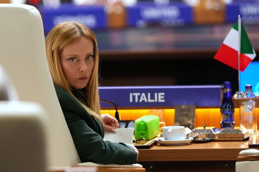 APTOPIX Turkey NATO Summit Giorgia Meloni face à la crise migratoire