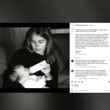La mémoire de Matthew Perry honorée par sa mère