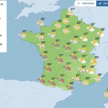 Prévisions météorologiques pour la France : Orages et pluies à venir