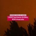 Propagation du feu de forêt dans les Landes et escroquerie