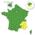 Alerte météo pour dix départements en France