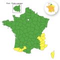 12 départements en vigilance jaune pour orages