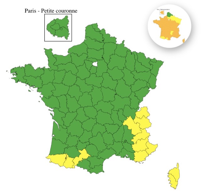56cb938e-1717-4819-81fa-fec8fc1fbb07 12 départements en vigilance jaune pour orages
