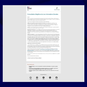 5f1a5cb5-54ef-452a-87b7-f1ebe1f2fa12 Le piratage du fisc : communication aux victimes et mesures de sécurité