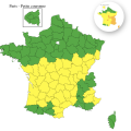 44 départements sous vigilance jaune pour orages en France